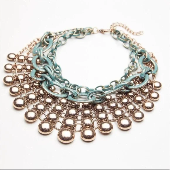 Free People Sunshine Collar Necklace- Verdant - Picture 2 of 4